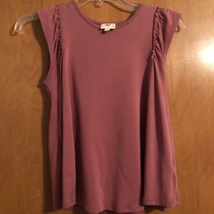 girls Nordstrom fancy tshirt with ruffle sleeves